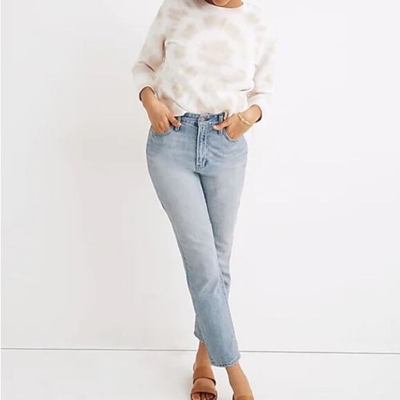 Madewell The Perfect Vintage Jean Light Wash High Rise Mom Jeans Denim Size 24 - Picture 1 of 12
